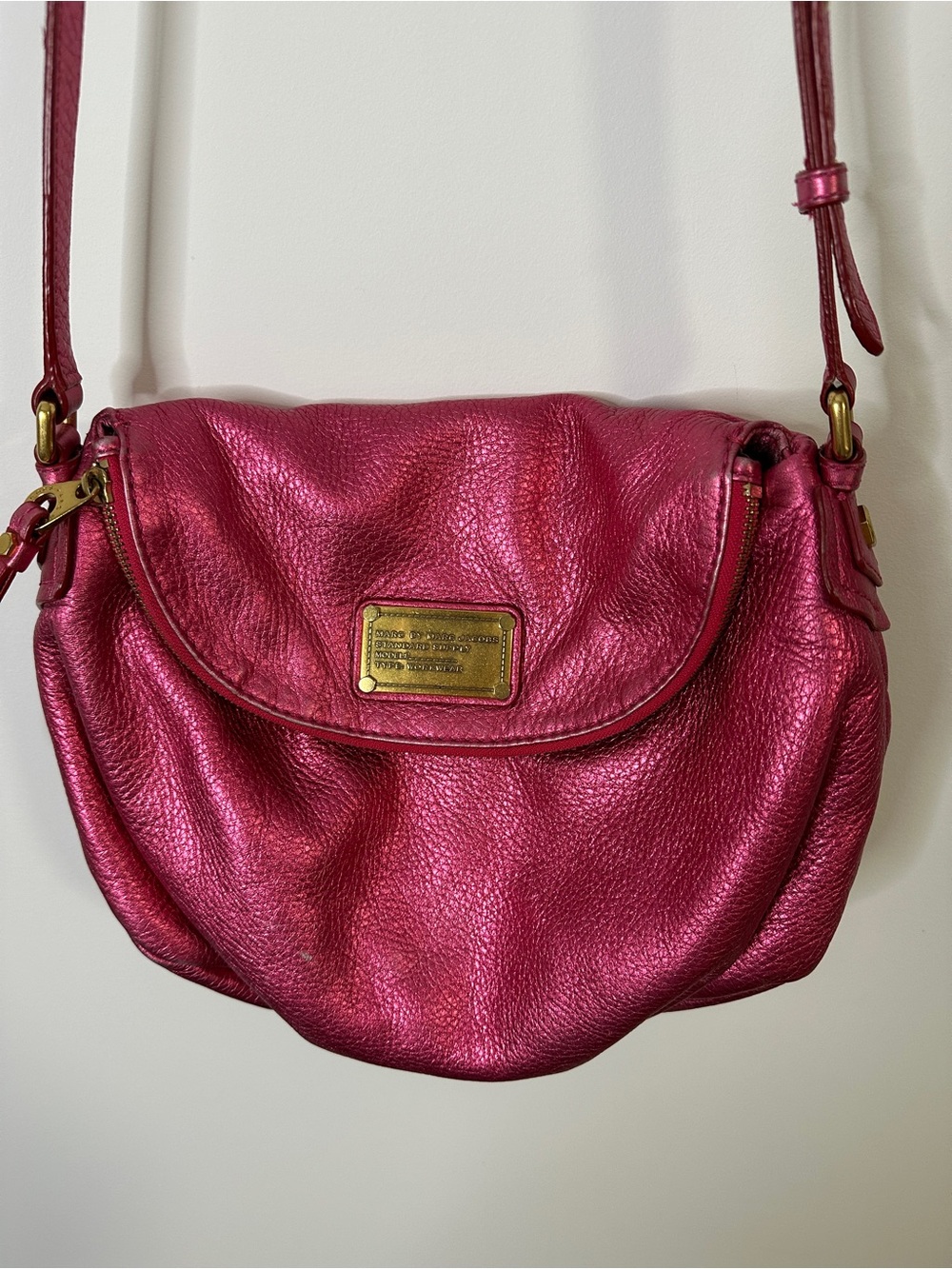 Marc by Marc Jacobs Metallic Pink Natasha Crossbody Bag RARE FACTORY SAMPLE